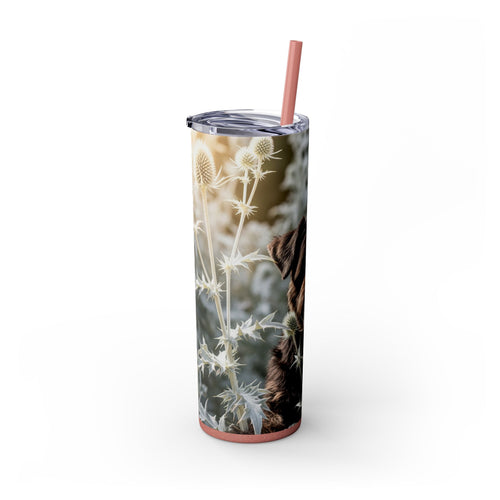 Skinny Tumbler with Straw – 20 oz Stainless Steel Cup