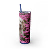 Skinny Tumbler with Straw – 20 oz Stainless Steel Cup