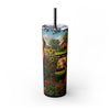 Skinny Tumbler with Straw – 20 oz Stainless Steel Cup