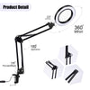 USB Desktop LED Magnifying Glass Table Lamp