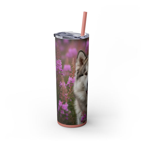 Skinny Tumbler with Straw – 20 oz Stainless Steel Cup