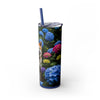 Skinny Tumbler with Straw – 20 oz Stainless Steel Cup