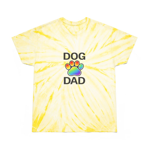 Pride Dog Dad Color Blast Tie-Dye Tee Sizes Small - 2XL (3 colors)