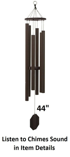 Amish Handmade Wind Chimes 37”–53” – Deep Tone Aluminum Outdoor Chimes