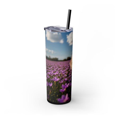 Skinny Tumbler with Straw – 20 oz Stainless Steel Cup