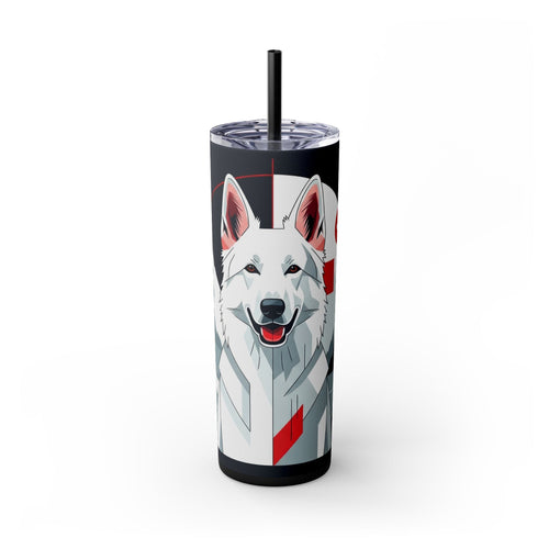 Skinny Tumbler with Straw – 20 oz Stainless Steel Cup