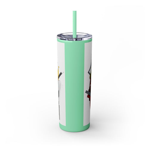 Skinny Tumbler with Straw – 20 oz Stainless Steel Cup