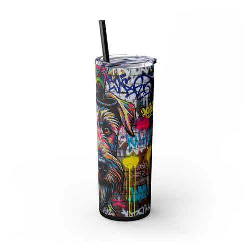 Skinny Tumbler with Straw – 20 oz Stainless Steel Cup