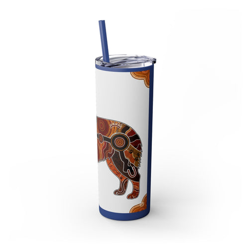 Skinny Tumbler with Straw – 20 oz Stainless Steel Cup
