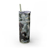 Skinny Tumbler with Straw – 20 oz Stainless Steel Cup