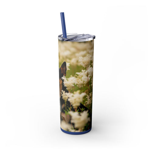 Skinny Tumbler with Straw – 20 oz Stainless Steel Cup