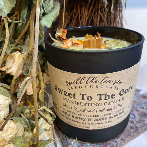 Sweet to the Core Intention Candle | Apple & Honey Fall Soy Candle