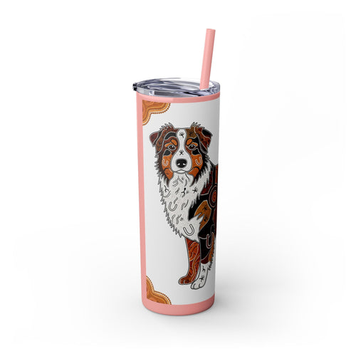 Skinny Tumbler with Straw – 20 oz Stainless Steel Cup