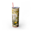 Skinny Tumbler with Straw – 20 oz Stainless Steel Cup