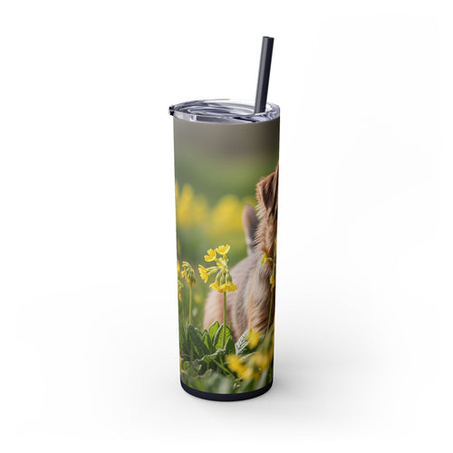 Skinny Tumbler with Straw – 20 oz Stainless Steel Cup