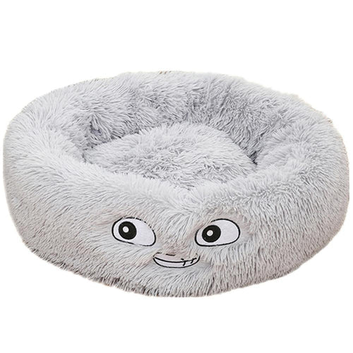 Round Small Dog Plush Bed