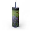 Skinny Tumbler with Straw – 20 oz Stainless Steel Cup