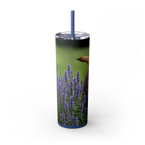 Skinny Tumbler with Straw – 20 oz Stainless Steel Cup