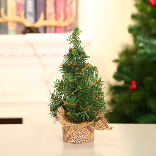 Christmas Tree Linen Bottom Window Table Ornament