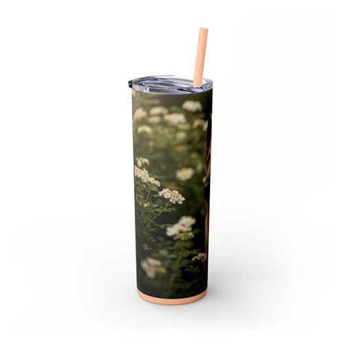 Skinny Tumbler with Straw – 20 oz Stainless Steel Cup