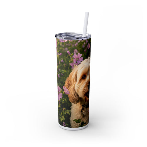 Skinny Tumbler with Straw – 20 oz Stainless Steel Cup