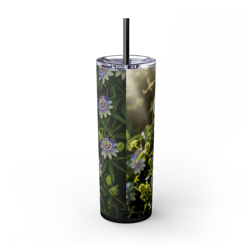 Skinny Tumbler with Straw – 20 oz Stainless Steel Cup