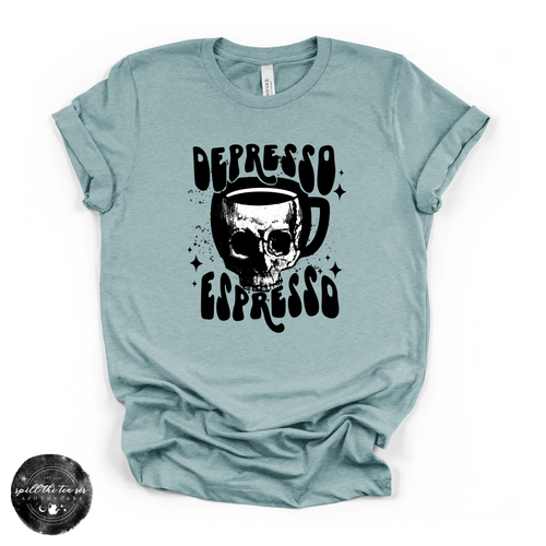 Depresso Espresso Tee | Funny Coffee Graphic T-Shirt