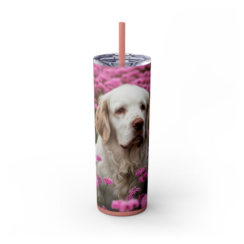 Skinny Tumbler with Straw – 20 oz Stainless Steel Cup