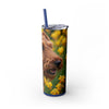 Skinny Tumbler with Straw – 20 oz Stainless Steel Cup