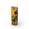 Skinny Tumbler with Straw – 20 oz Stainless Steel Cup