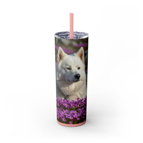 Skinny Tumbler with Straw – 20 oz Stainless Steel Cup