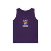 Pride Cat Mom Unisex Heavy Cotton Tank Top (8 Colors)