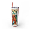 Skinny Tumbler with Straw – 20 oz Stainless Steel Cup