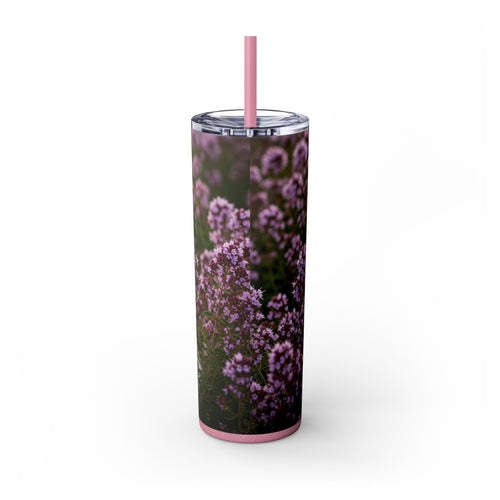 Skinny Tumbler with Straw – 20 oz Stainless Steel Cup