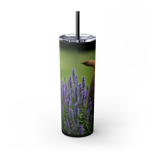Skinny Tumbler with Straw – 20 oz Stainless Steel Cup