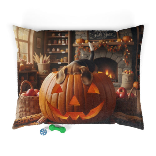 Halloween Pumpkin Jack-O'-Lantern Pet Bed