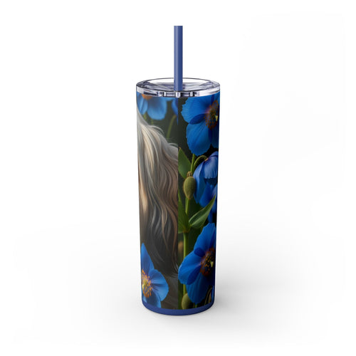 Skinny Tumbler with Straw – 20 oz Stainless Steel Cup