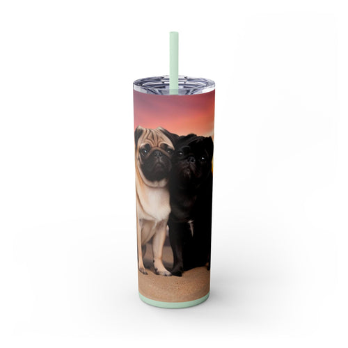 Skinny Tumbler with Straw – 20 oz Stainless Steel Cup