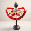 Red Yellow Satin Lace Pet Bib Collar