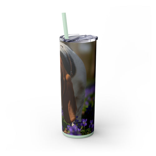 Skinny Tumbler with Straw – 20 oz Stainless Steel Cup
