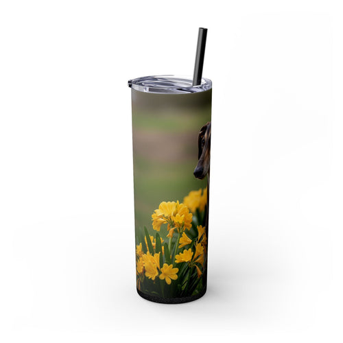 Skinny Tumbler with Straw – 20 oz Stainless Steel Cup