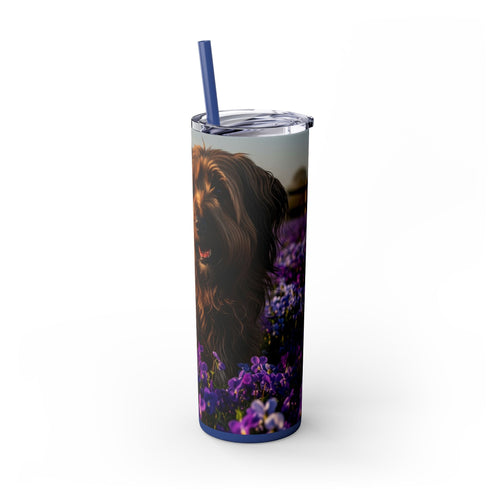Skinny Tumbler with Straw – 20 oz Stainless Steel Cup