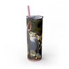 Skinny Tumbler with Straw – 20 oz Stainless Steel Cup