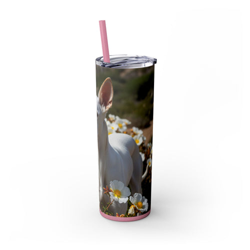 Skinny Tumbler with Straw – 20 oz Stainless Steel Cup