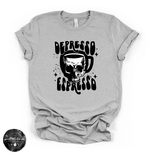 Depresso Espresso Tee | Funny Coffee Graphic T-Shirt