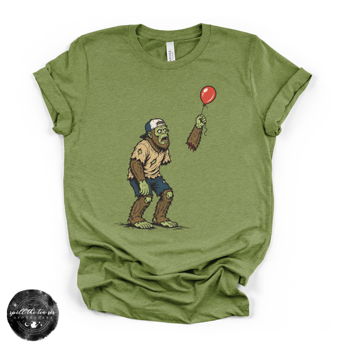 Zombie Bigfoot Tee | Funny Undead Sasquatch Halloween Graphic T-Shirt