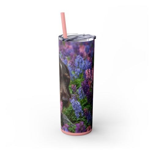 Skinny Tumbler with Straw – 20 oz Stainless Steel Cup