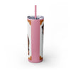 Skinny Tumbler with Straw – 20 oz Stainless Steel Cup