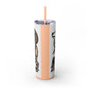 Skinny Tumbler with Straw – 20 oz Stainless Steel Cup