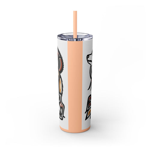 Skinny Tumbler with Straw – 20 oz Stainless Steel Cup